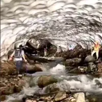 تونل برفی زیبای لالون در تهران