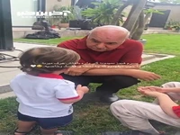 مکالمه بامزه ایرج طهماسب با پسر بهرام رادان