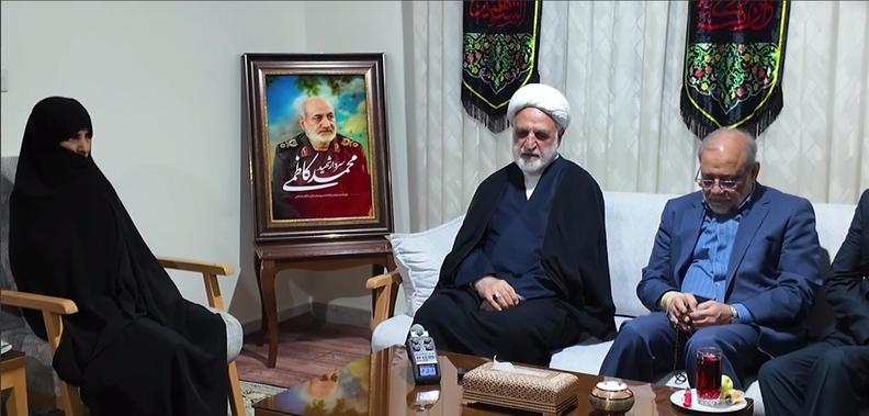 رئیس قوه قضاییه با خانواده سرلشکر شهید کاظمی دیدار کرد
