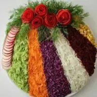 ایده تزئین  سالاد!