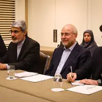 عکس/ دیدار قالیباف با رئیس کمیته بین‌المللی صلیب سرخ