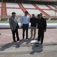 بازدید مدیران باشگاه تراکتور از ورزشگاه یادگار امام (ره)