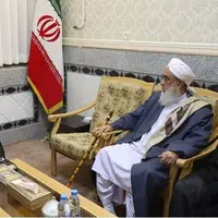 دیدار یکی از علمای اهل سنت با نماینده ولی فقیه در سیستان و بلوچستان