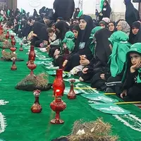 بانوان و کودکان گیلانی با پای دل به زیارت رقیه(س) رفتند