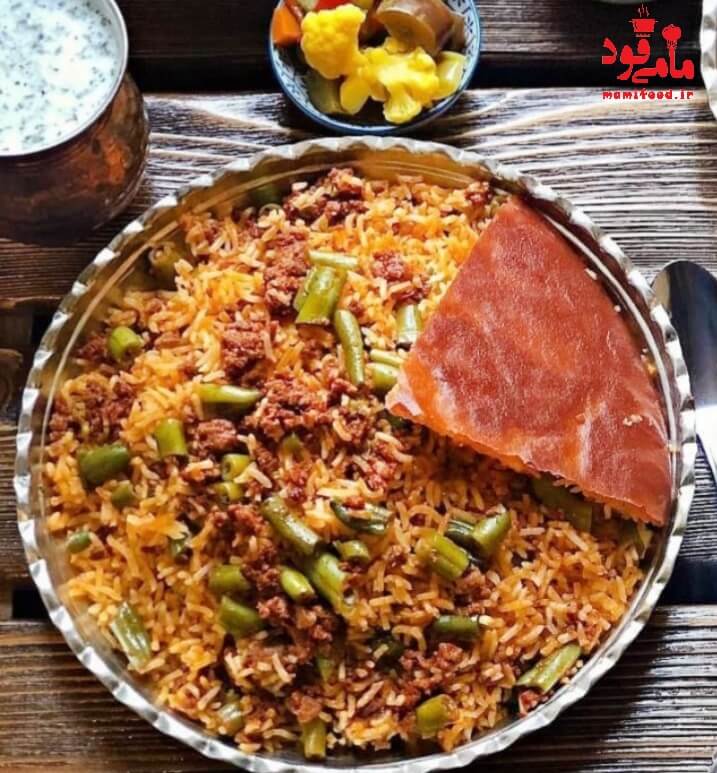 لوبیا پلوی مجلسی با حال و هوای بهشت