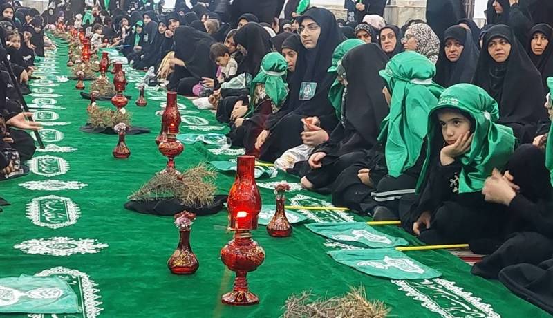 بانوان و کودکان گیلانی با پای دل به زیارت رقیه(س) رفتند