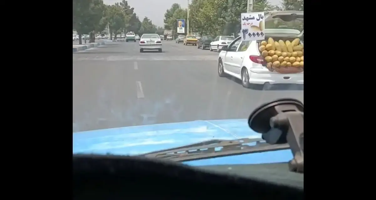 خربزه‌فروشی با پژو ۲۰۷!