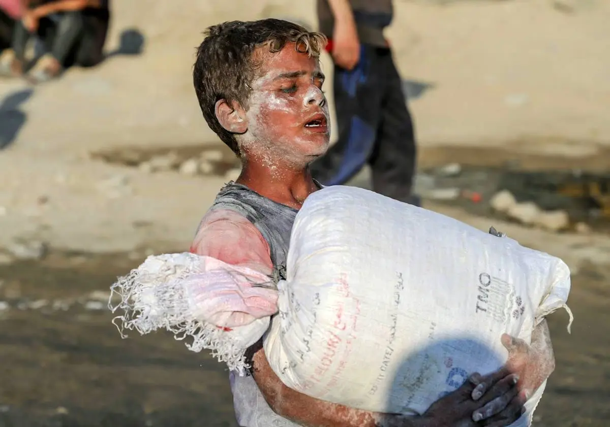 عکس/ اوضاع وخیم گرسنگی در غزه