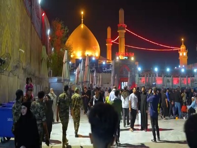 تصاویری از حال و هوای زائرین در سامرا