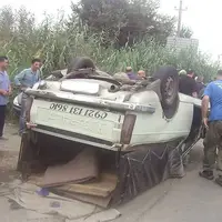 واژگونی خودروی باری در جاده بندرانزلی به رشت یک کشته برجای گذاشت