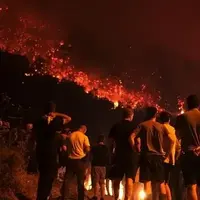 تصاویر پهپادی از ابعاد آتش‌سوزی‌های گسترده در بورسا ترکیه