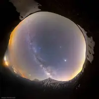 تصویر ۳۶۰ درجه آسمان در دامنه دماوند