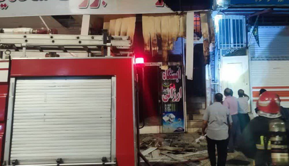 نجات 7 محبوس در حریق منزل مسکونی کرمانشاه