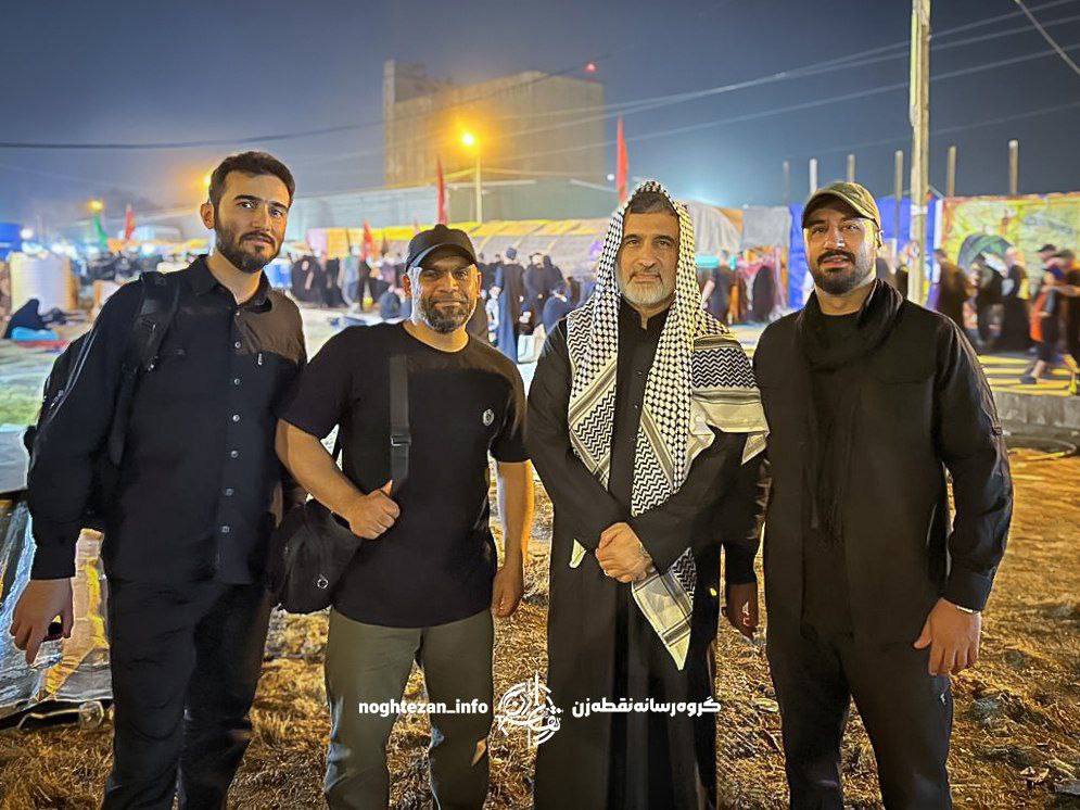 عکس/ تصویری از سرلشکر شهید امیرعلی حاجی‌زاده در حرم امام حسین (ع) در اربعین سال گذشته
