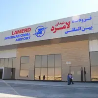 خسارت طوفان به فرودگاه بین‌المللی شهدای لامرد