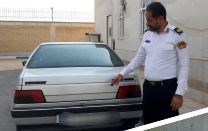 توقیف پژو با ۵۸ میلیون تومان خلافی