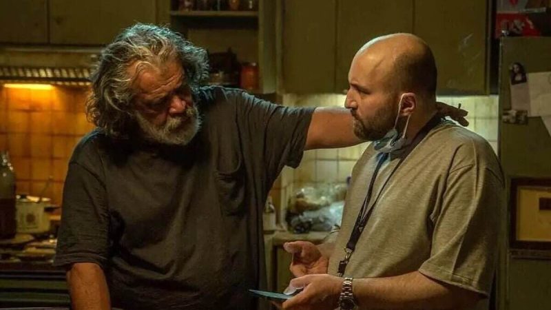 پشت صحنه ای جذاب از تمرین ستاره های فیلم پیر پسر