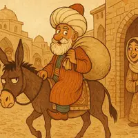 کمک ملانصرالدین به خرش!