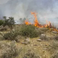 مهار آتش در مراتع چادگان