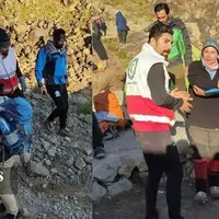 انتقال ۴ کوهنورد مصدوم از ارتفاعات قله سبلان