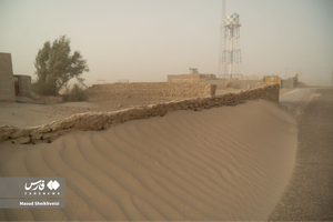 عکس/ طوفان شن در روستای ملاعلی زابل
