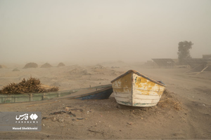 عکس/ طوفان شن در روستای ملاعلی زابل