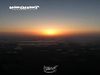 غروب آفتاب در شالیزار