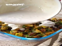 فتهٔ بادمجان و سیب زمینی؛ یک پیش غذای خوشمزه