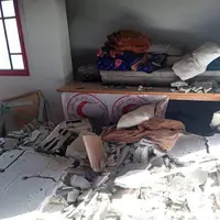 عکس/ ساختمان بمباران شده هلال احمر در خان یونس
