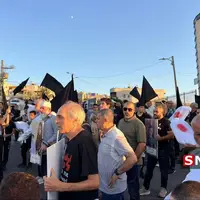 تظاهرات در ام‌الفحم در سرزمین‌های اشغالی در حمایت از غزه 