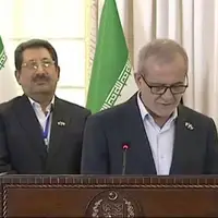 شعری که پزشکیان برای نخست‌وزیر پاکستان خواند