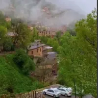 ماسوله‌ی مه آلود در گیلان