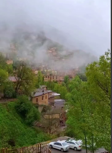 ماسوله‌ی مه آلود در گیلان