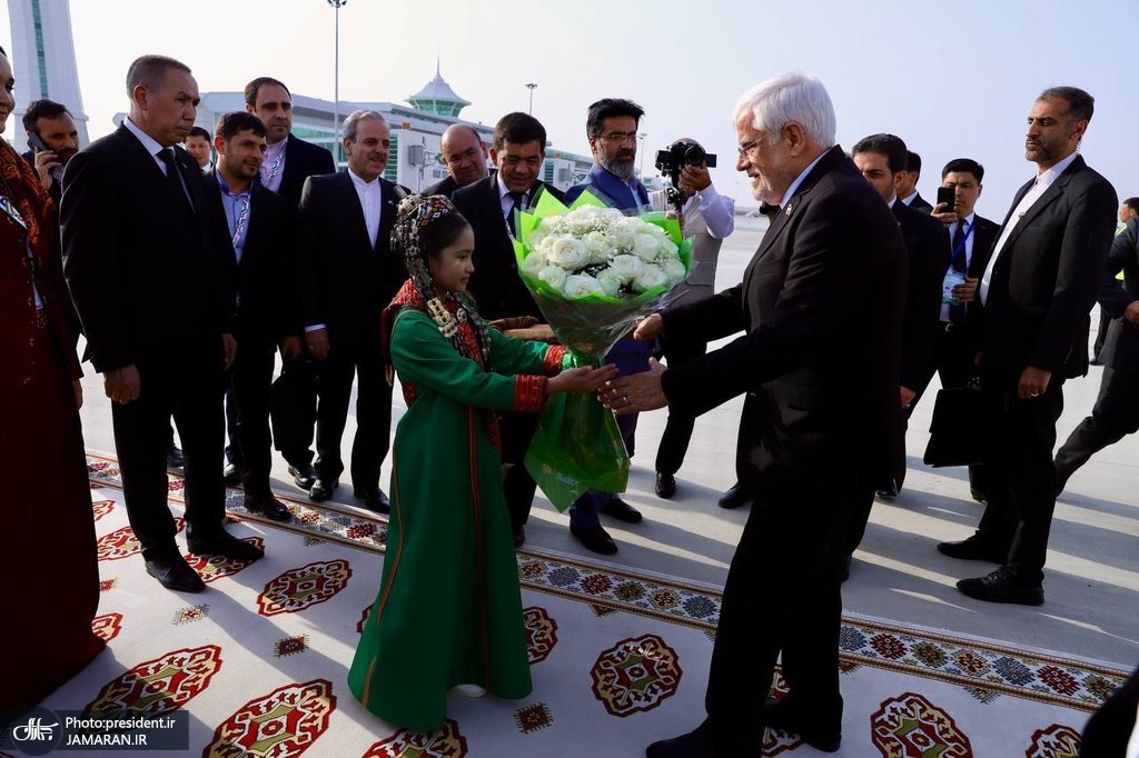 عکس/ عارف وارد ترکمنستان شد  