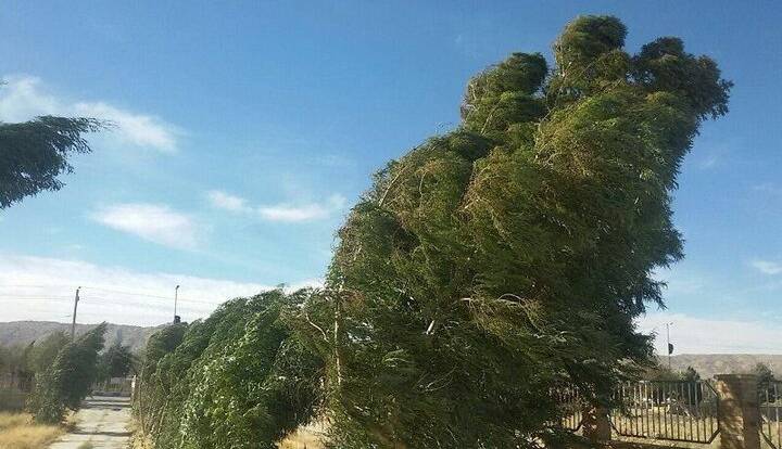 افزایش وزش باد شدید خراسان شمالی را در برمی‌گیرد