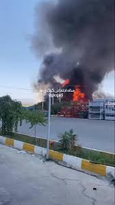 آتش‌سوزی در یک کارخانه خودروسازی