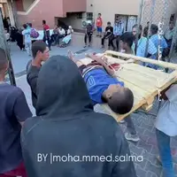 زخمی شدن کودک فلسطینی در جستجوی غذا به دست نظامیان صهیونیست در جنوب غزه