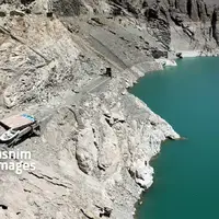 عکس/ وضعیت بحرانی سد امیرکبیر کرج