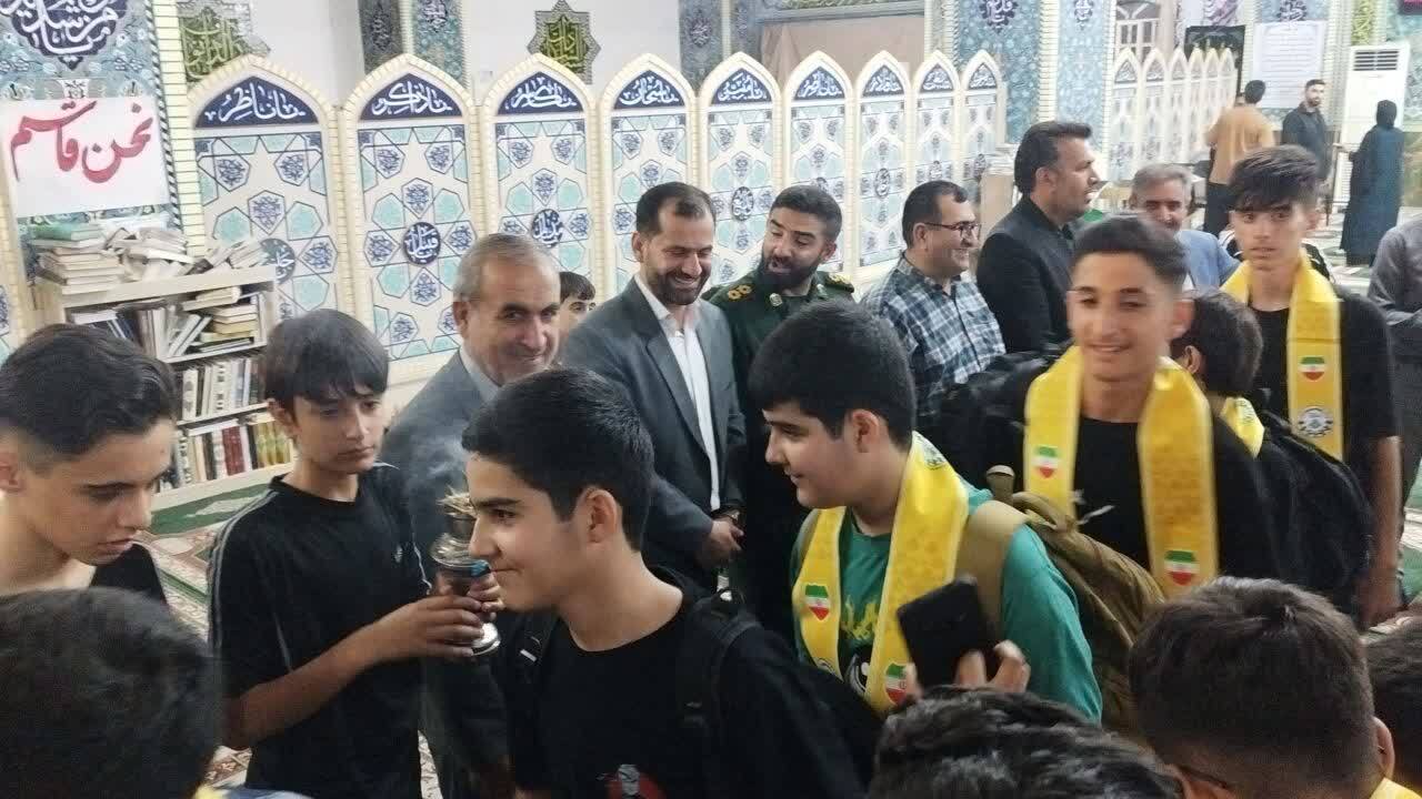 عزیمت نخستین کاروان دانشآموزی شهرستان کهگیلویه به پیادهروی اربعین