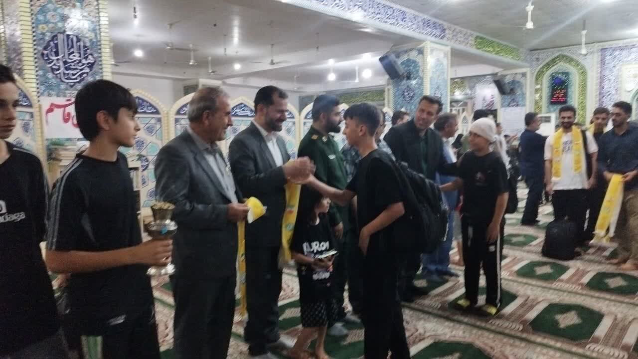 عزیمت نخستین کاروان دانشآموزی شهرستان کهگیلویه به پیادهروی اربعین