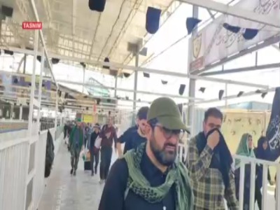 نقطه صفر پایانه مرزی مهران و تردد زائران