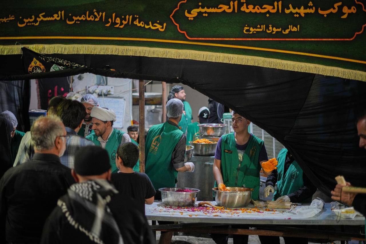  حال و هوای زائرین اربعین در سامراء