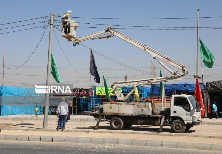 زیرساخت‌های برق در مرزهای خوزستان برای اربعین تکمیل شد