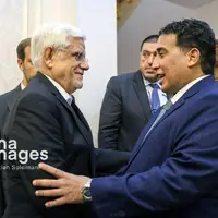 عکس/ دیدار رییس جمهور لیبی با محمدرضا عارف