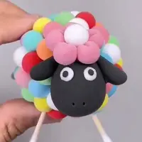 با خمیر این گوسفند بامزه رو درست کنید