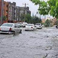 باران سیل آسا در استان هرمزگان