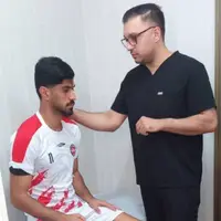 تصاویری از حضور اعضای تیم فوتبال تراکتور در مرکز ایفمارک  