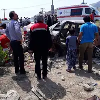 تصادف مرگبار 3 خودرو در مسیر مهران؛ سه نفر کشته و ۶ نفر مصدوم شدند 