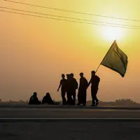 عکس/ پیاده‌روی زائران اربعین حسینی در مسیر نجف به کربلا