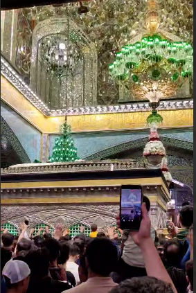 لحظه های قشنگ و ناب حضور در روضه رضوان